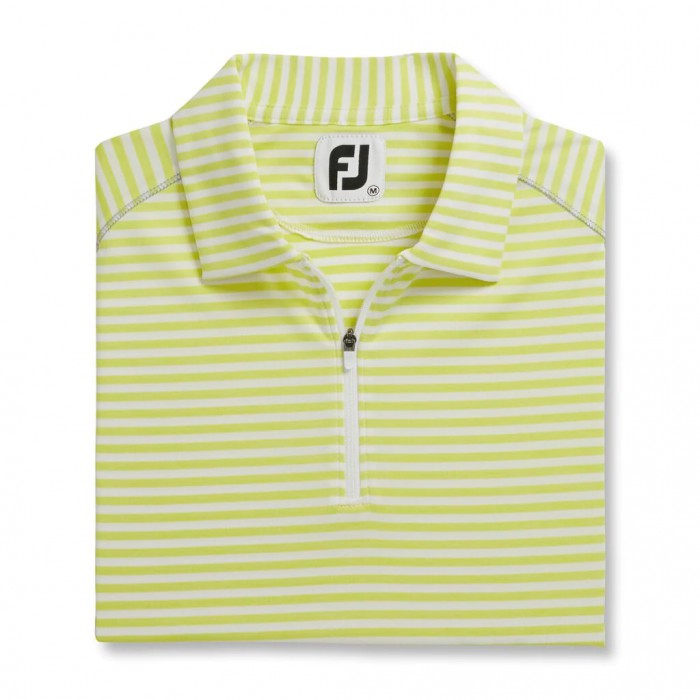 Camisas Footjoy Heather Stripe Mujer Citrus | MX-827094W