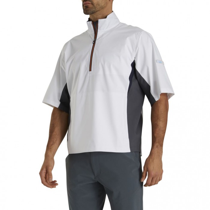 Camisas Footjoy HydroLite Corta Sleeve Hombre Blancos Naranjas | MX-942317X