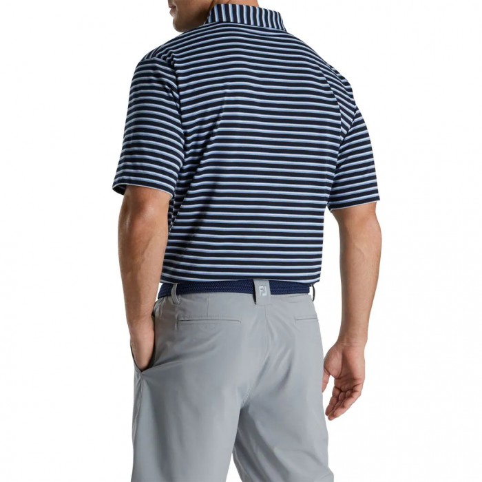 Camisas Footjoy Jersey Classic Stripe Hombre Azul Marino Blancos | MX-204689R