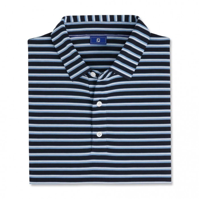 Camisas Footjoy Jersey Classic Stripe Hombre Azul Marino Blancos | MX-204689R