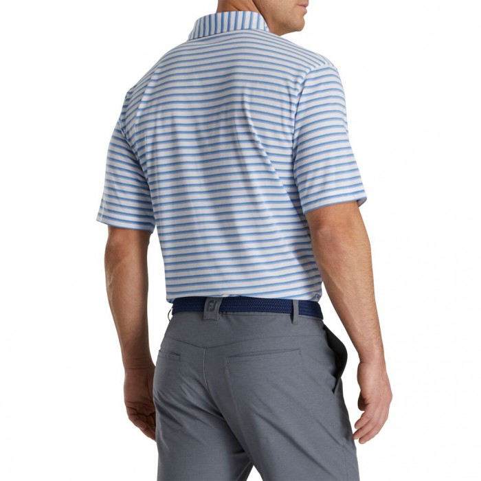 Camisas Footjoy Jersey Classic Stripe Hombre Blancos | MX-604175M