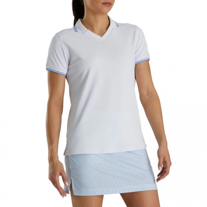 Camisas Footjoy Limited Edition Open Collar Mujer Blancos | MX-061245S