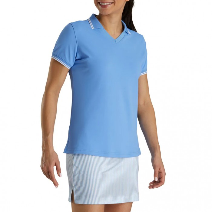 Camisas Footjoy Limited Edition Open Collar Mujer Azules Claro | MX-315862L