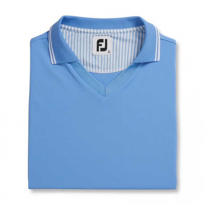 Camisas Footjoy Limited Edition Open Collar Mujer Azules Claro | MX-315862L