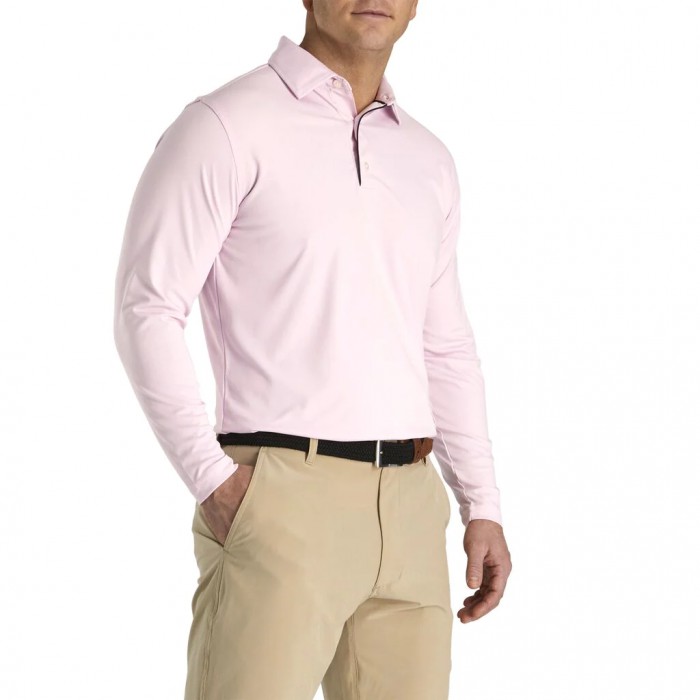 Camisas Footjoy Long Sleeve Sun Protection Shirt Hombre Rosas | MX-018275U