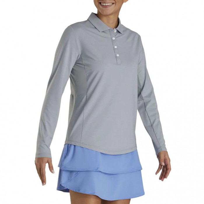 Camisas Footjoy Long Sleeve Sun Protection Mujer Grises | MX-367452F