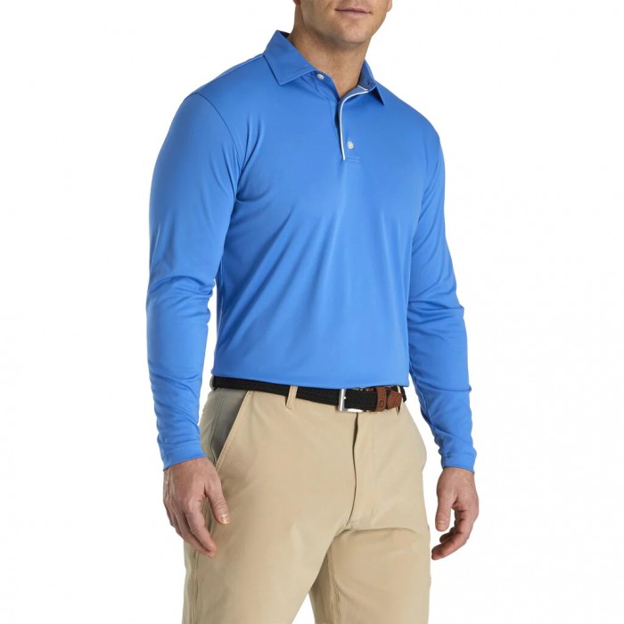 Camisas Footjoy Long Sleeve Sun Protection Shirt Hombre Marine | MX-854321X