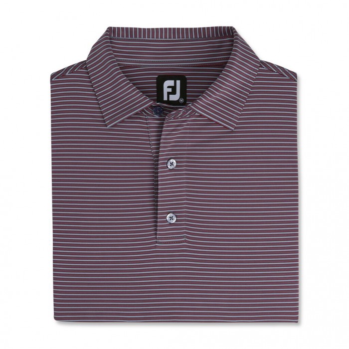 Camisas Footjoy Pin Stripe Lisle Self Collar Hombre Grises | MX-358746R