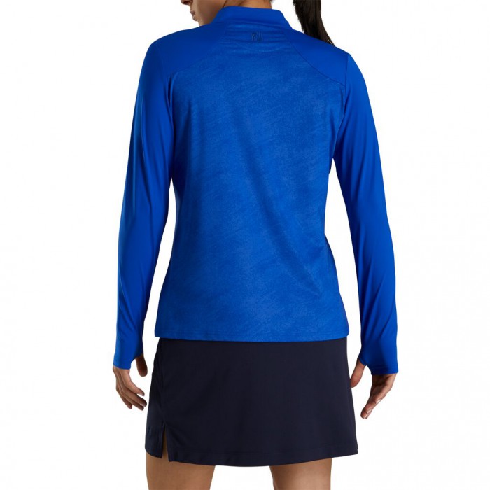 Camisas Footjoy Printed Sun Protection Mujer Cobalt | MX-167420E