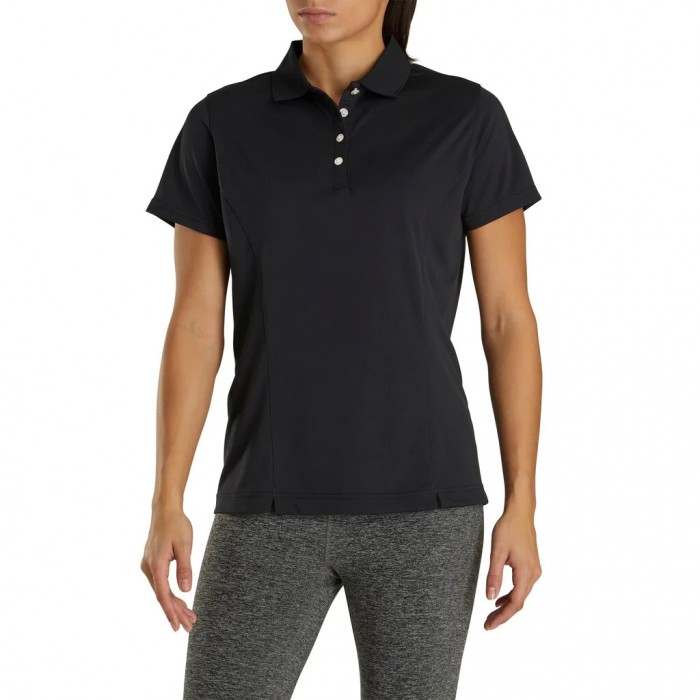 Camisas Footjoy ProDry Interlock Knit Collar Mujer Negros | MX-105783R