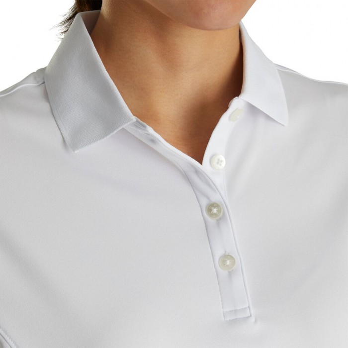 Camisas Footjoy ProDry Interlock Knit Collar Mujer Blancos | MX-208369P