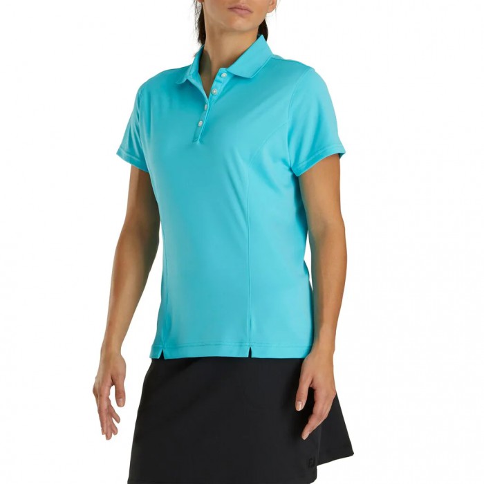 Camisas Footjoy ProDry Interlock Knit Collar Mujer Aqua | MX-615024U