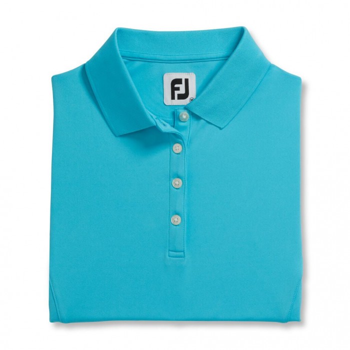 Camisas Footjoy ProDry Interlock Knit Collar Mujer Aqua | MX-615024U