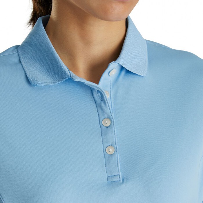 Camisas Footjoy ProDry Interlock Knit Collar Mujer Azules Claro | MX-638502H