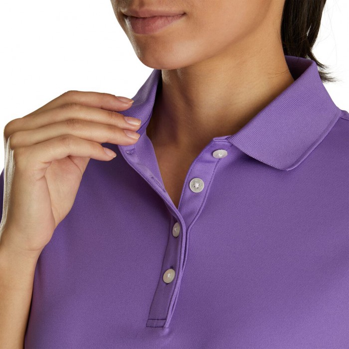 Camisas Footjoy ProDry Interlock Knit Collar Mujer Morados | MX-813572T