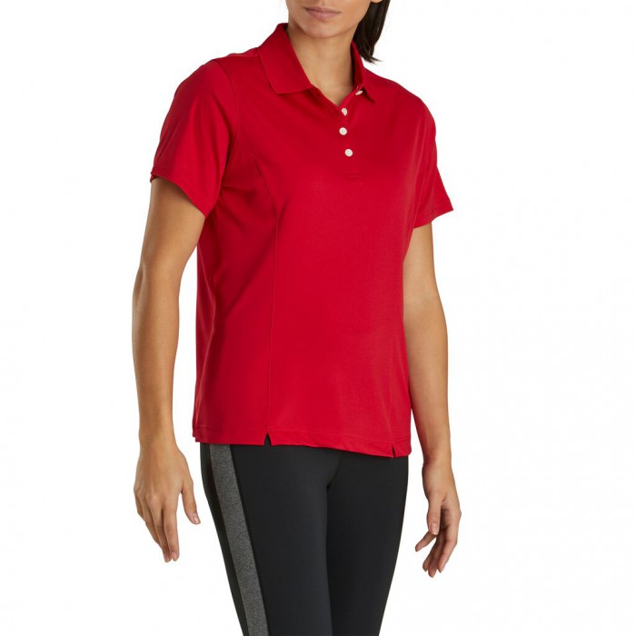 Camisas Footjoy ProDry Interlock Knit Collar Mujer Rojos | MX-817365U