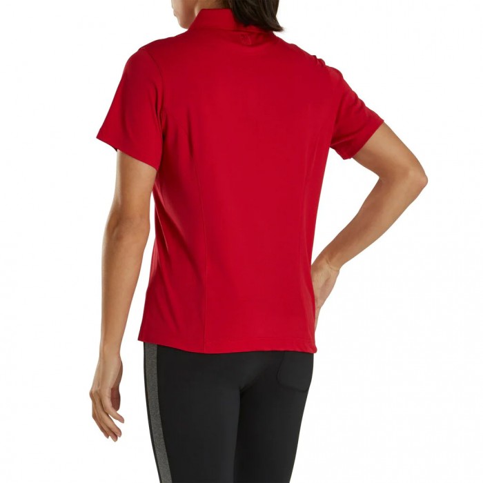 Camisas Footjoy ProDry Interlock Knit Collar Mujer Rojos | MX-817365U