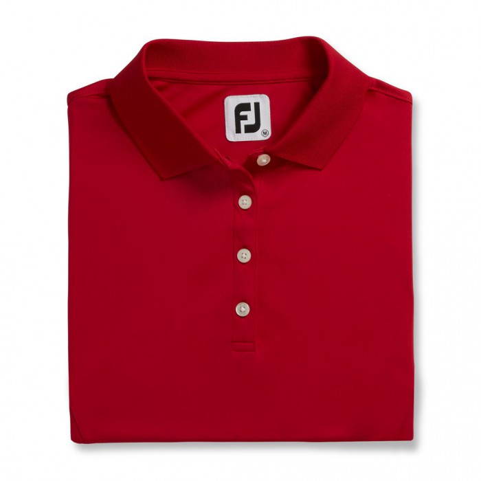 Camisas Footjoy ProDry Interlock Knit Collar Mujer Rojos | MX-817365U