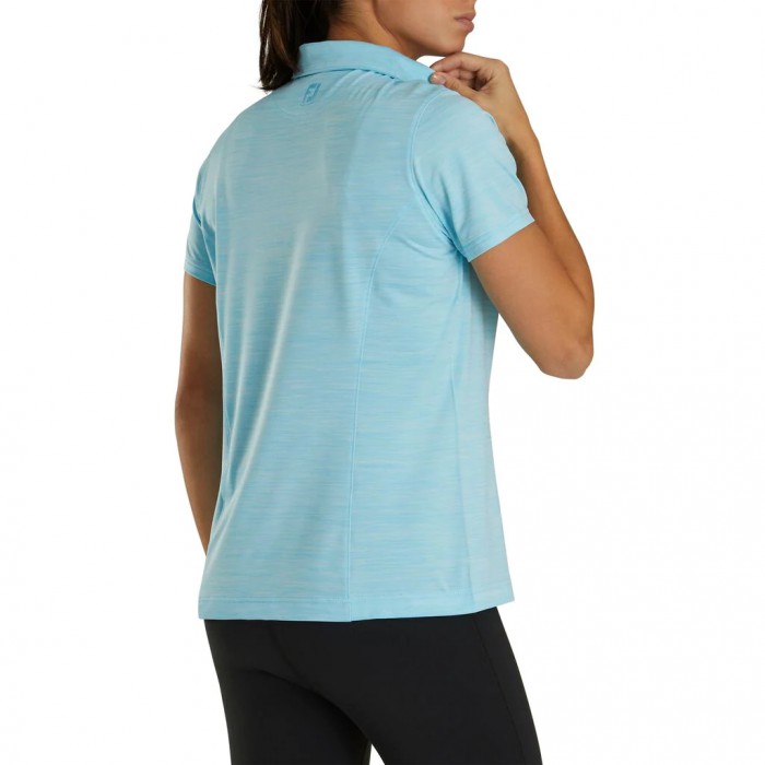 Camisas Footjoy ProDry Interlock Self Collar -Previous Season Estilo Mujer Azules Claro | MX-693570H