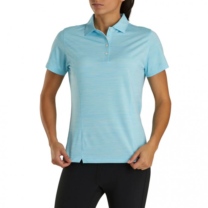 Camisas Footjoy ProDry Interlock Self Collar -Previous Season Estilo Mujer Azules Claro | MX-693570H