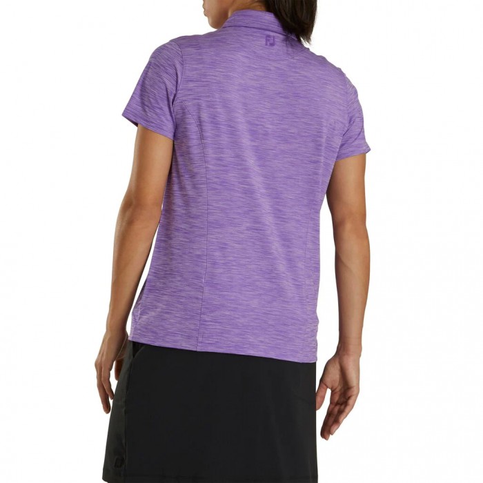 Camisas Footjoy ProDry Interlock Self Collar Mujer Space Dye Violet | MX-926357J