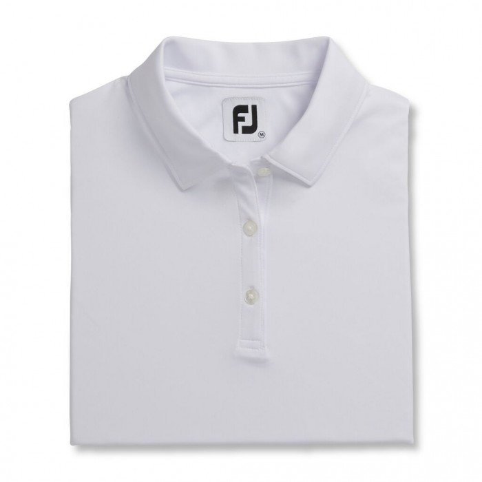 Camisas Footjoy ProDry Interlock Sin Manga Self Collar Mujer Blancos | MX-405361B