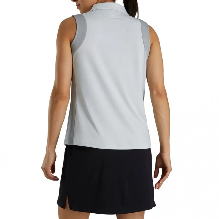 Camisas Footjoy Sin Manga Jacquard Back Mujer Grises | MX-981750N