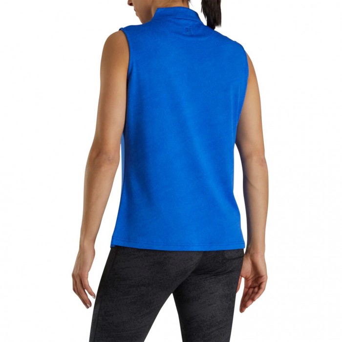 Camisas Footjoy Sin Manga Jacquard Mujer Cobalt | MX-045768G