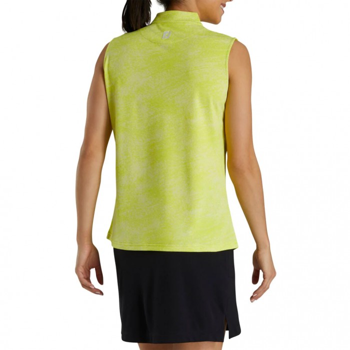 Camisas Footjoy Sin Manga Jacquard Mujer Citrus | MX-376458P