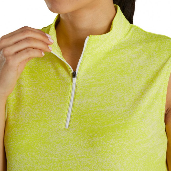 Camisas Footjoy Sin Manga Jacquard Mujer Citrus | MX-376458P