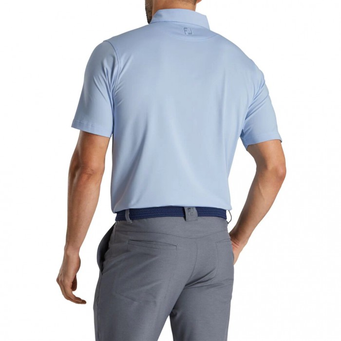 Camisas Footjoy Solid Lisle Self Collar Hombre Sky | MX-067429T