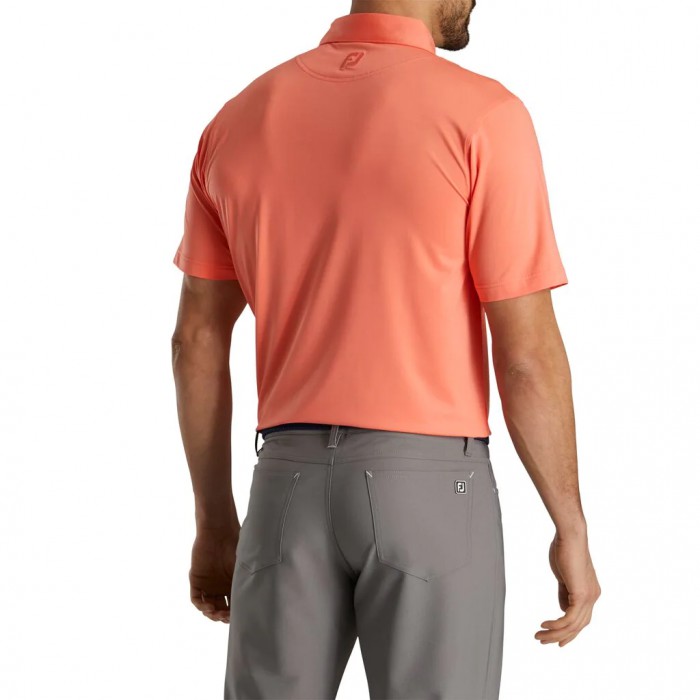 Camisas Footjoy Solid Lisle Self Collar Hombre Coral | MX-203587I