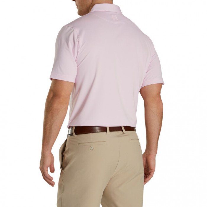 Camisas Footjoy Solid Lisle Self Collar Hombre Rosas Claro | MX-271359M