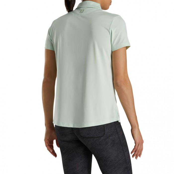 Camisas Footjoy Solid Lisle Self Collar Mujer Verde Menta | MX-904672J