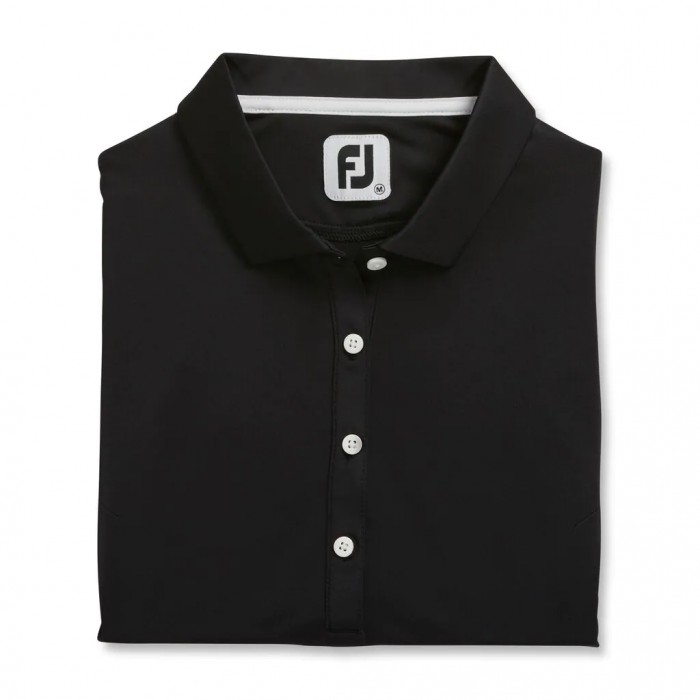 Camisas Footjoy Solid Lisle Sin Manga Mujer Negros | MX-025641E