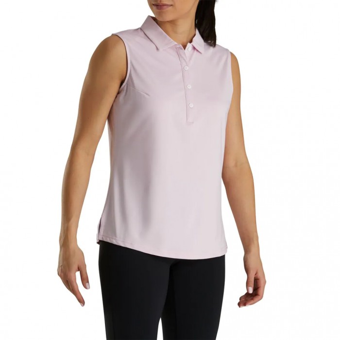 Camisas Footjoy Solid Lisle Sin Manga Mujer Rosas Claro | MX-391506L