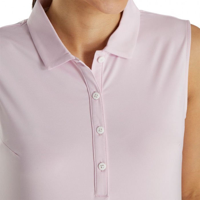 Camisas Footjoy Solid Lisle Sin Manga Mujer Rosas Claro | MX-391506L