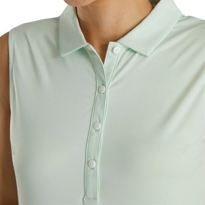 Camisas Footjoy Solid Lisle Sin Manga Mujer Verde Menta | MX-738960O