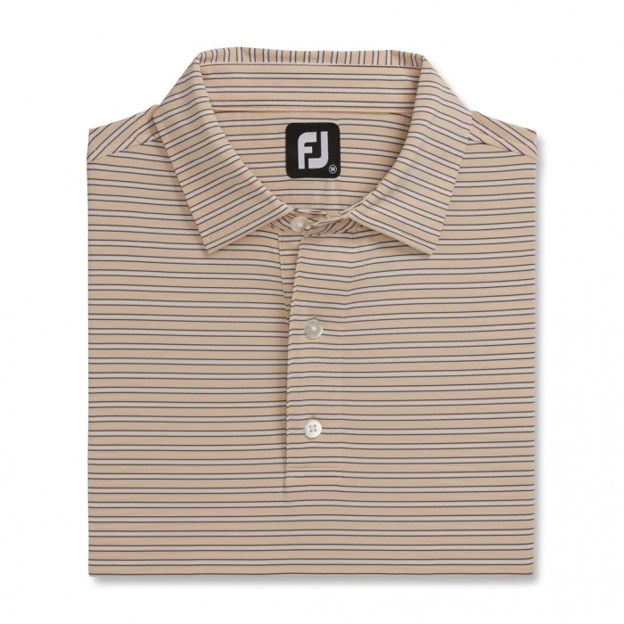 Camisas Footjoy Stretch Lisle Pinstripe Hombre Blancos | MX-591063V