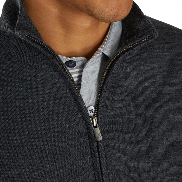 Chaquetas Footjoy Forro Performance Sueter Hombre Charcoal Heather | MX-491853C