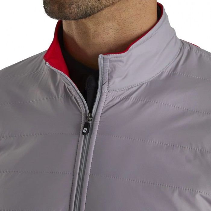 Chaquetas Footjoy Full-Zip Hybrid Hombre Grises Rojos | MX-410369L