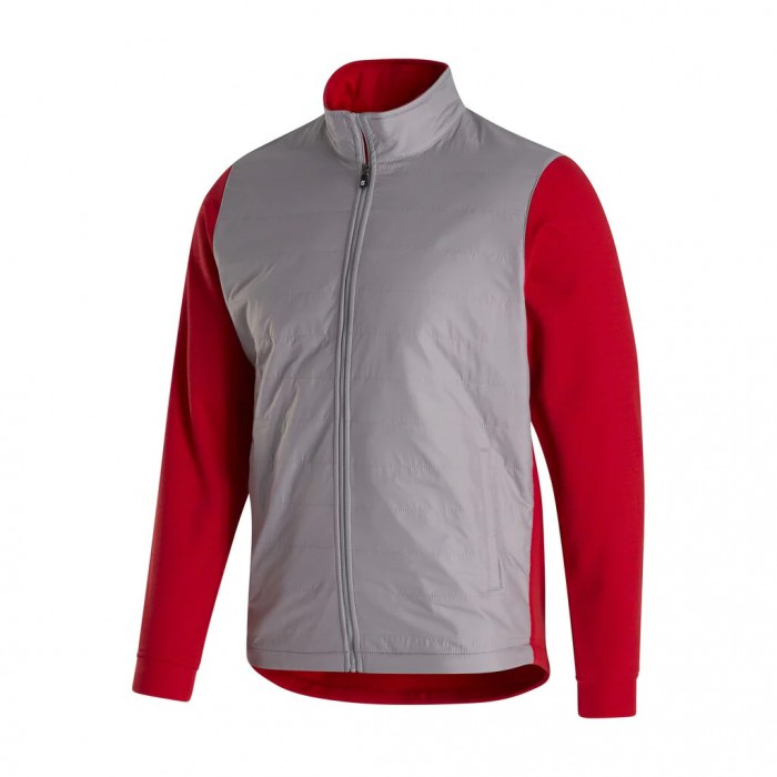 Chaquetas Footjoy Full-Zip Hybrid Hombre Grises Rojos | MX-410369L