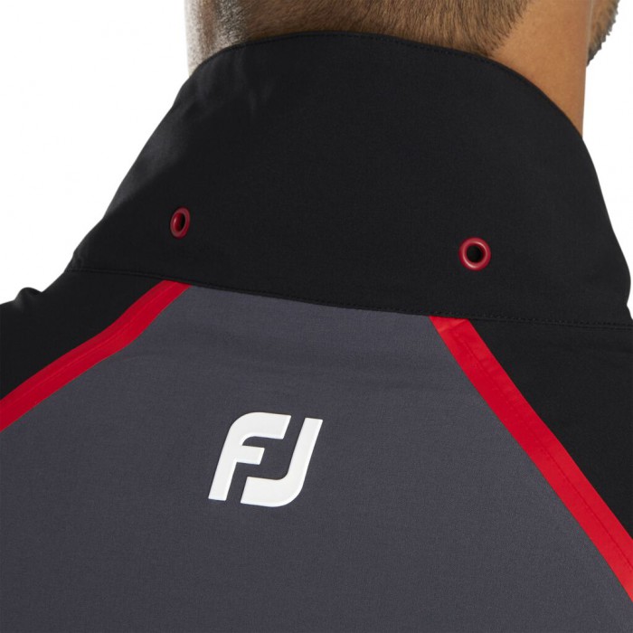 Chaquetas Footjoy HydroTour Rain Hombre Negros Rojos | MX-047128U