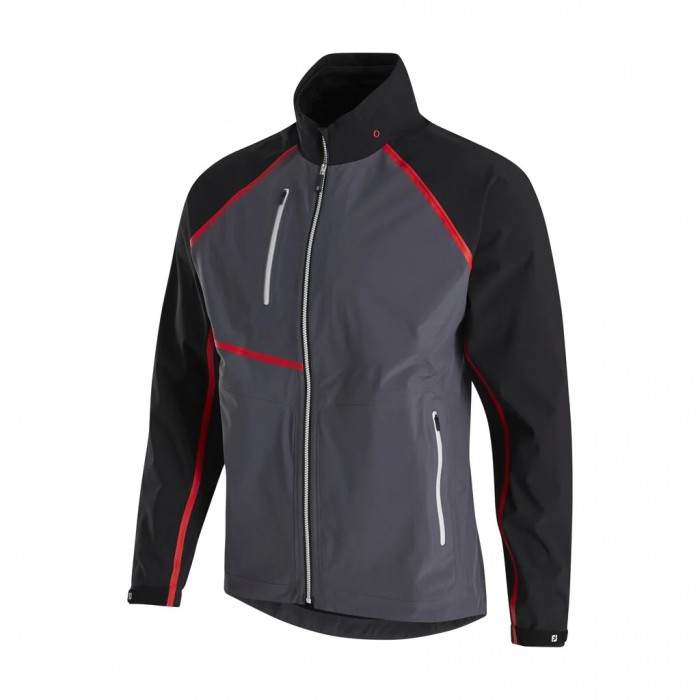 Chaquetas Footjoy HydroTour Rain Hombre Negros Rojos | MX-047128U