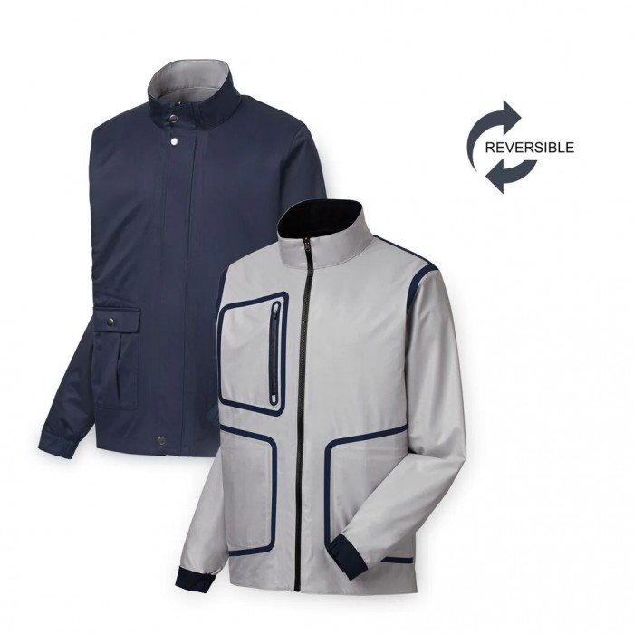 Chaquetas Footjoy HydroVerse Hombre Grises Azul Marino | MX-986370N