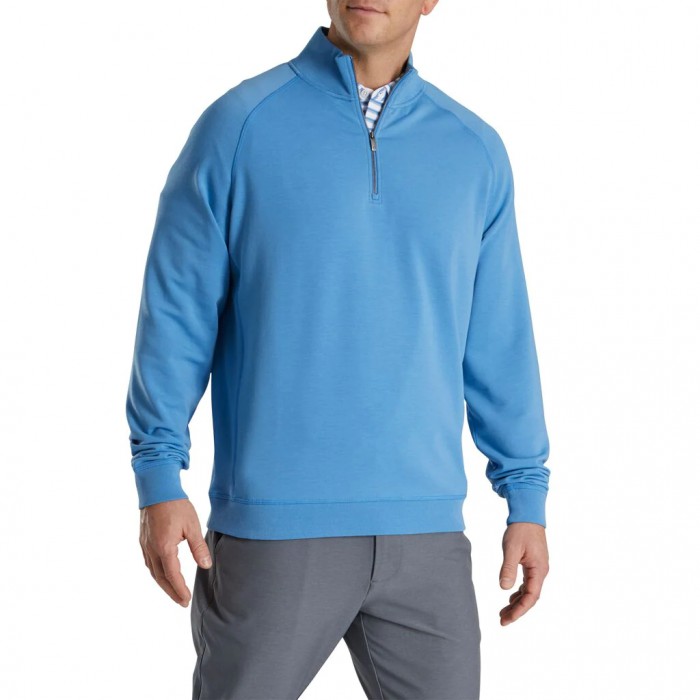 Chaquetas Footjoy Jersey Fleece Quarter-Zip Hombre Azules | MX-189357U