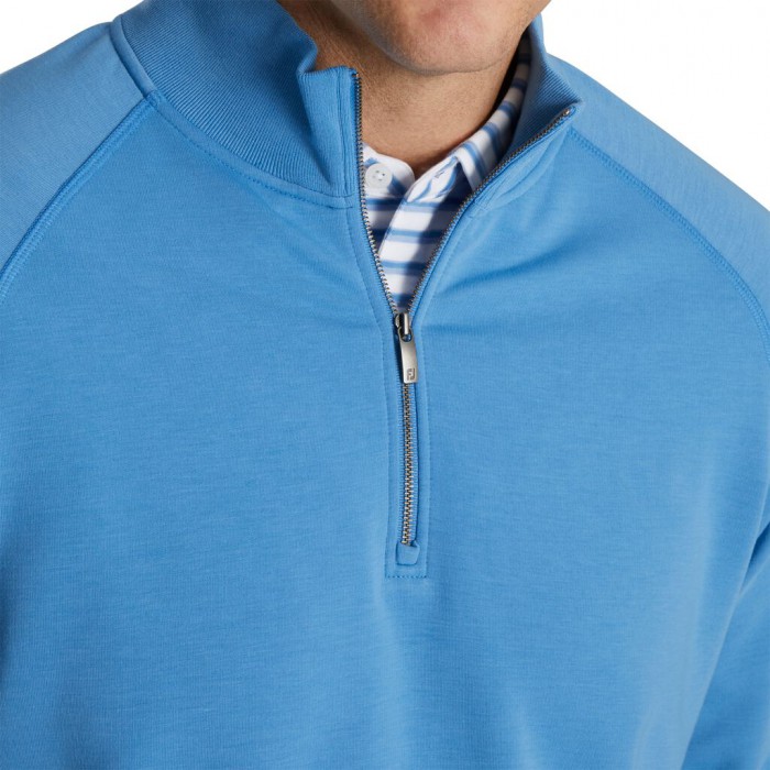 Chaquetas Footjoy Jersey Fleece Quarter-Zip Hombre Azules | MX-189357U