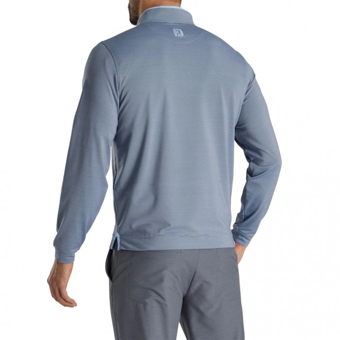 Chaquetas Footjoy Ligeros Quarter-Zip Hombre Azul Marino Azules Claro | MX-058367P