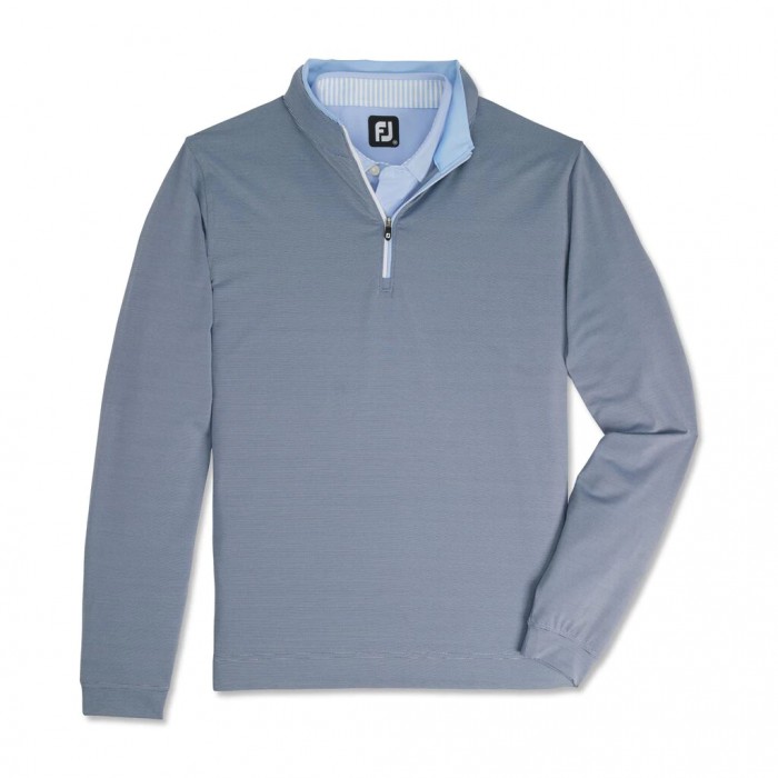 Chaquetas Footjoy Ligeros Quarter-Zip Hombre Azul Marino Azules Claro | MX-058367P