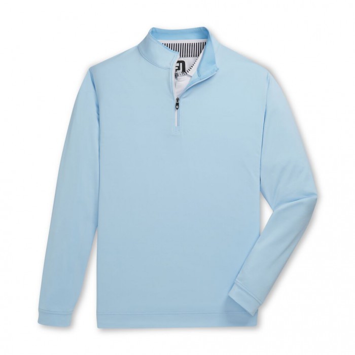 Chaquetas Footjoy Ligeros Quarter-Zip Hombre Azules Claro Blancos | MX-108437W